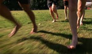 barefoot runner