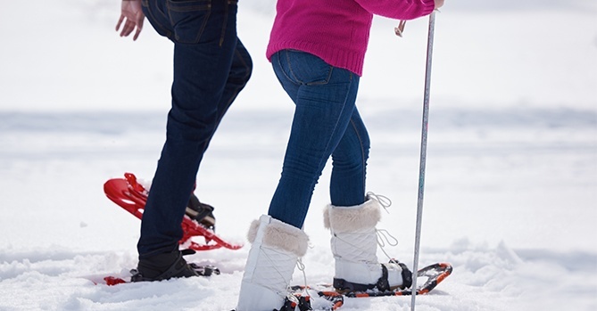 snowshoeing adventure fun